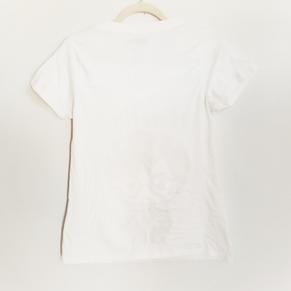 Harry Potter Shirt Womens M Medium White V-Neck Short Sleeve - Picture 3 of 4